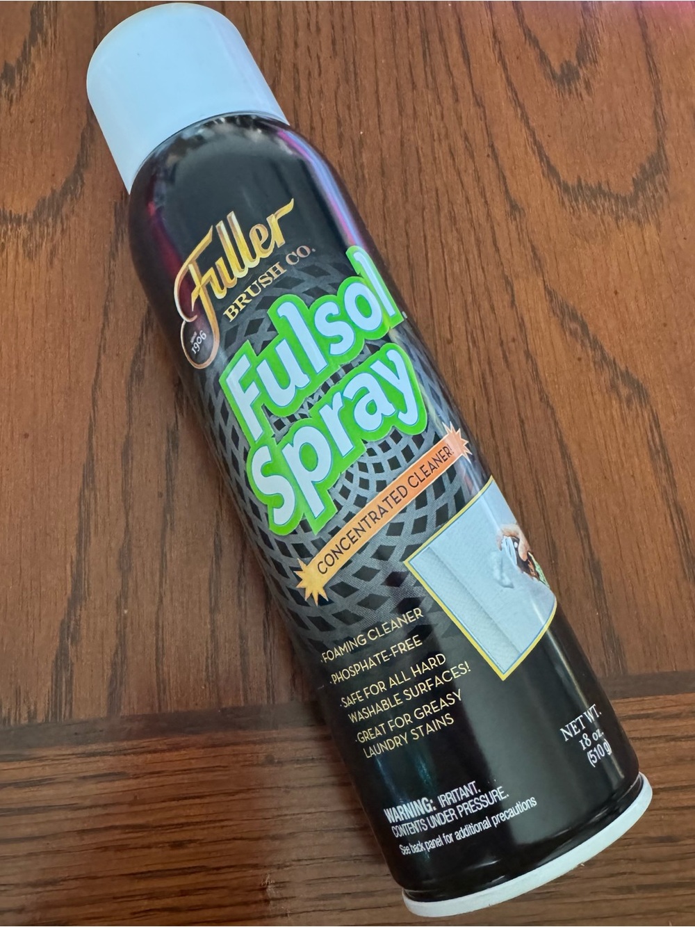 Fuller Brush Fulsol Foaming Spray Cuts Dissolves Grease Grime Oil Dirt In 18 oz